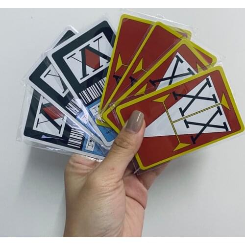 Anime Hunter X Hunter Card License PVC toys Japan Anime GING FREECSS Killua Zoldyck Kurapika Badge Bus Bank Credit Card Stickers