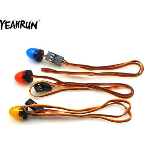 RC Car Police Flash Bright LED Lights 5 Modes Strobing-blasting Flashing Fast-slow Rotating RC Police Firefighting Ambulance