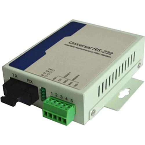 RS232 Optical Cable Cat Serial to Fiber 232 Data Optical Transceiver / Fiber Conversion Transmitter Single Multimode SC