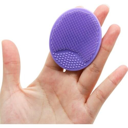 Silicone Facial Cleansing Brush Lightweight Silicone Oval Facial Cleansing Brush Beauty Cleaning Tool