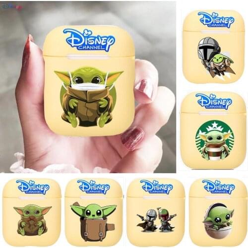 Disney Star Wars Baby Yoda Cute Silicone Case For Apple Airpods 1/2 Cover Protective Earphone Case Headphones Cases Protective F