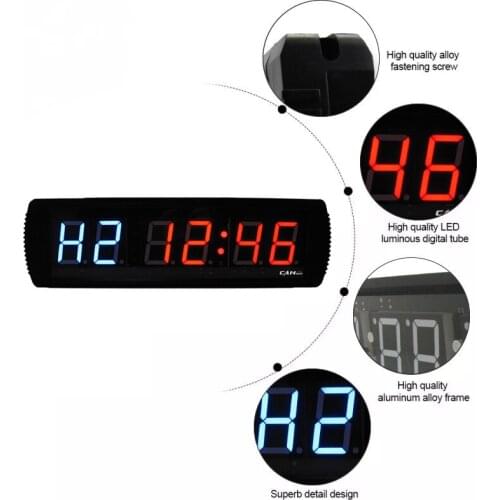 [Ganxin]3" Led Fitness Timer Remote Control gym crossfit timer interval wall clock