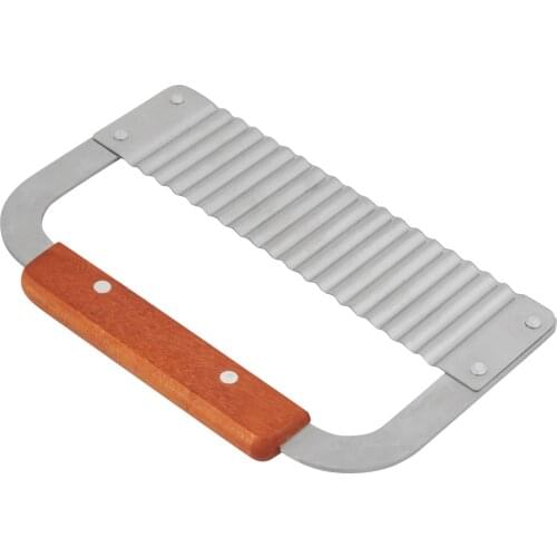 Wave Soap Cutter Hardwood Handle Crinkle Wax Vegetable Soap Molds Cutter Wavy Slicer Tool Easy To Slice And Clean