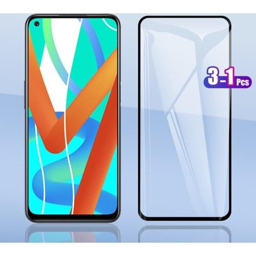 For Oppo Realme 8 V13 Q3i Narzo 30 5G 6.5" Full Cover Tempered Glass Screen Protector Explosion-proof Protection Film