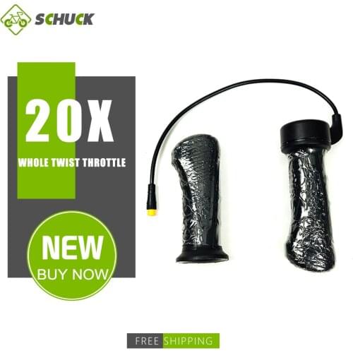 WUXING 20X Whole Throttle SM/Waterproof Plug 12V24V36V48V52V60V72V 3 Pin Connector For Electric Bicycle Conversion Kit