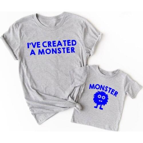 Funny Family Look Shirt Mommy and Me Clothes Cotton Tshirt Dad Baby Girl Tops Father Mother Daughter Son Matching Family Outfits