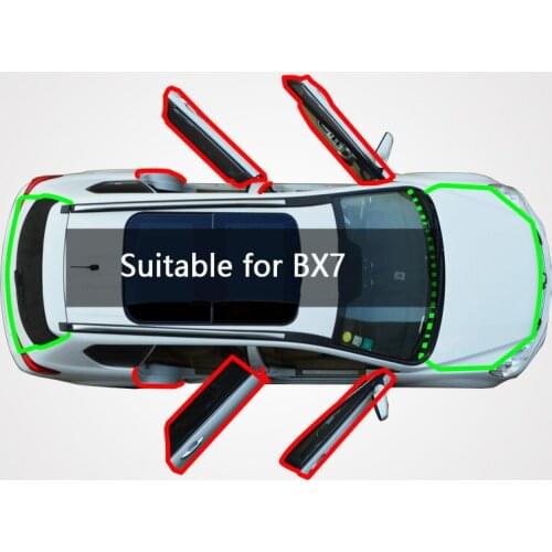 Dust-proof, wind-water, collision-proof and sound-proof sealing strip for door edge gap of Baoao BX7 car