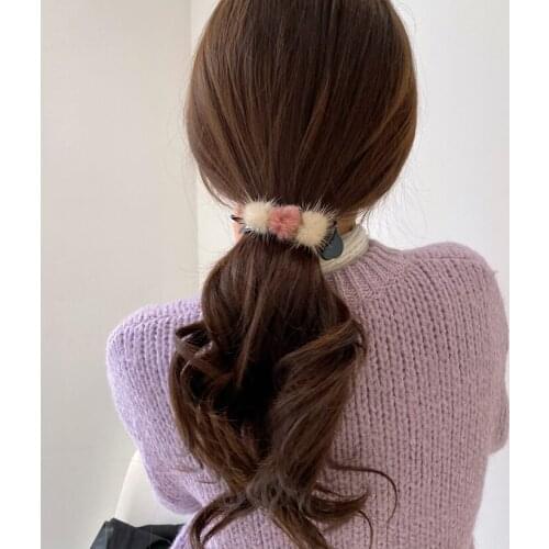 Hair ball catch clip Korean simple back head hair clip autumn and winter ins girl cute hair catch shark clip headwear