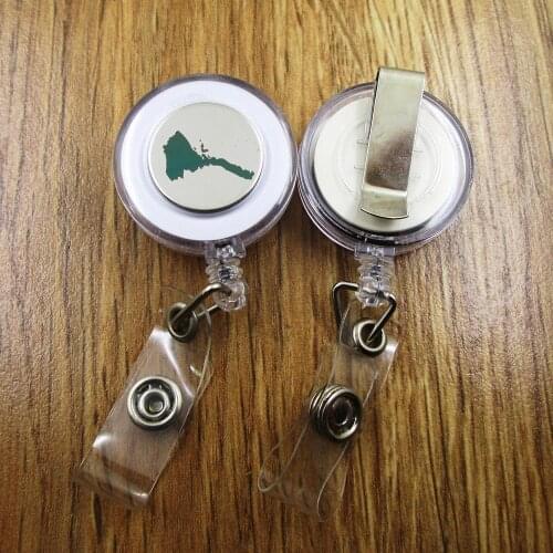 Eritrea ID Badge Reel for Docter Nurse Teacher Student retractable recoil id badge holder work fun