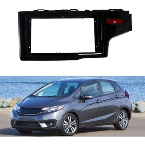 Car Radio Fascia for 2014-2018 HONDA FIT Jazz 9 Inch Stereo DVD Player Dashboard Kit Faceplate RHD