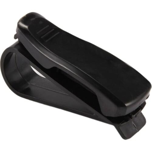 Car Clamp Clip Holder Sunglasses Billet Card for Auto Truck Black