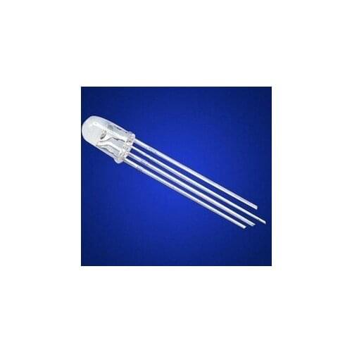 Free shipping 100PCS 5mm RGB Ultra Bright led Common Cathode 3.1-3.3V red, green, blue three color four feet seven lights+Hot sa