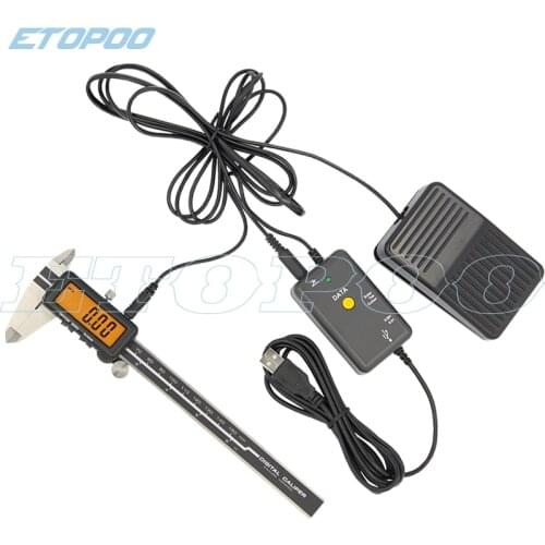 0-150mm digital caliper with USB data out port digital caliper with data cable input tool