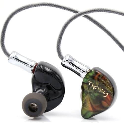 Tipsy Dunmer Pro Dynamic Driver + 2 Balanced Armatures Hybrid HiFi In-ear Earphone with Detachable 2 Pin Cable