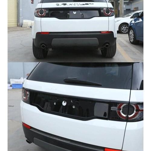 For Land Rover Discovery 2016 2018 Sport Modified Tail Door License Black Bottom Frame SVR Enclosing Backup Box Decoration Stick