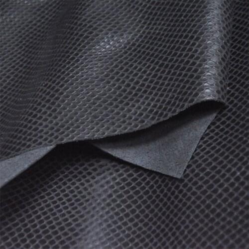 Agenuineon Real Cow Skin Exclusive Snake Patterned Genuine Cowhide Leather Fabric Material for Handbag Shoes Free Shipping