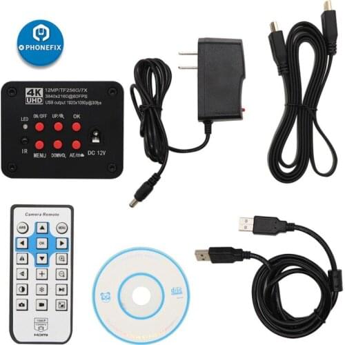 SONY 12MP 1080P 4K CMOS Ultra HD Electronic Video Microscope Camera for Research Laboratory Demonstration Maintenance Inspection