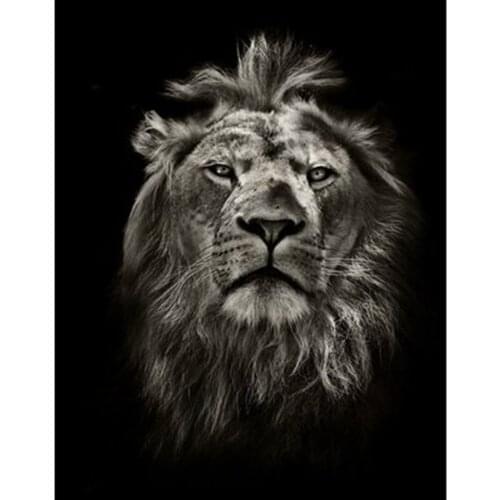 DIY Lion Animal Painting Diamond Painting Cross Stitch Diamond Embroidery Home Decoration Gift Handcraft JX137