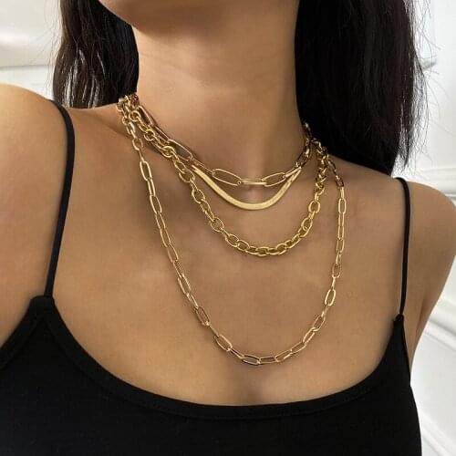 Punk Hip-hop Gothic Short Chain Exaggerated Metal Fashion Love Pendant Collar Necklace Womens Silver Color Jewelry Accessories