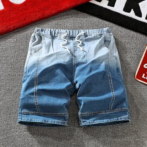 Summer Mens Casual Shorts Mixed Color Thin Elastic Waist H33
