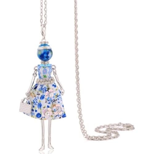 Fashion Women Necklace Charm Jewelry Long Chain Lady Pendant Girl New Arrival Cute Lovely Gift Bohemian Accessory