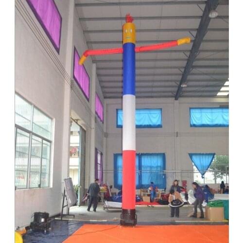 Custom 20ft tall multi-color advertising inflatable air dancer,dancer man with single legs for sale