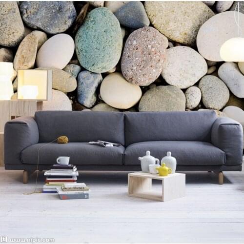 Wholesale 3d murals wallpaper seamless tv background 3d wall wallpaper cobblestone 3d wall murals papel de parede photo murals