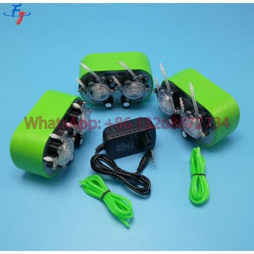 FY HP02 Peristaltic Pump, 100-240V Dual Pump Head Type G628-2 Small Peristaltic Pump, Super Quiet Peristaltic Pump DC12V/24V