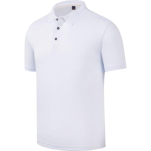Summer New Man Polo Shirt Daily Casual Quick Drying and Breathable Polo Shirts Short Sleeve Elasticity Polo Tops Men
