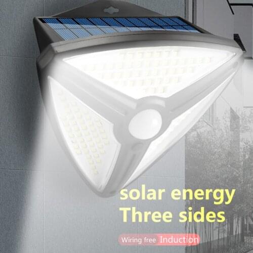 138 LED Solar Light Solar Energy Motion Sensor Garden Wall Light Outdoor Terrace Waterproof Courtyard Street Lamp Garden Decor
