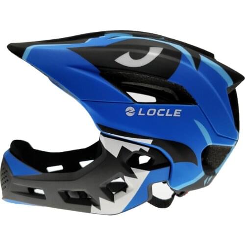 LOCLE Kids Cycling Helmet Cross-country Detachable Children Balance Bike Bicycle Helmet Road Mountain Helmet Chin Protection