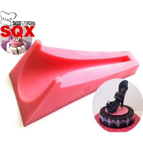 High Heel Lady Shoe Silicone Mold For Wedding Cake Decoration Christmas Cupcake Cozinha Baking Kitchen Accessories SQ15240