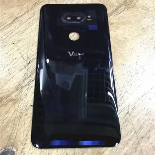 For LG V35 ThinQ LMV350 Glass Rear Housing Door Battery Cover Back Housing + Camera Lens Repair Parts