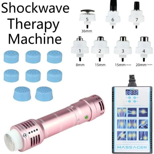 Shockwave Therapy Machine Muscle Massager For Pain Relief Shockwave Therapy Equipment For ED Treatment with 7 Massage Head