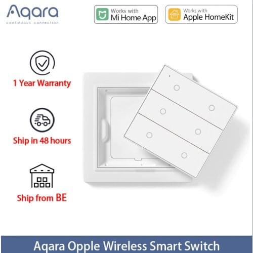 2020 Original Aqara Opple Wireless Smart Switch International Version ZigBee 3.0 Work With Mijia App Apple HomeKit Wall Switch