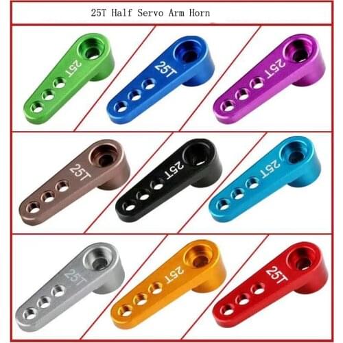 25T Teeth Tooth Steering Half Servo Arm Horn For 1/10 RC Model Car