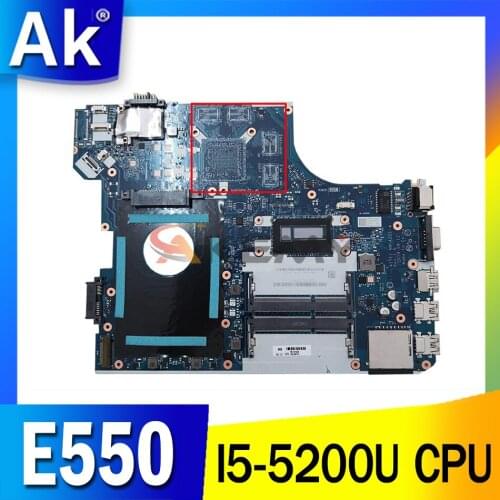 00HT638 For LENOVO Thankpad E550 I5-5200U Notebook Mainboard NM-A221 DDR3 Laptop motherboard