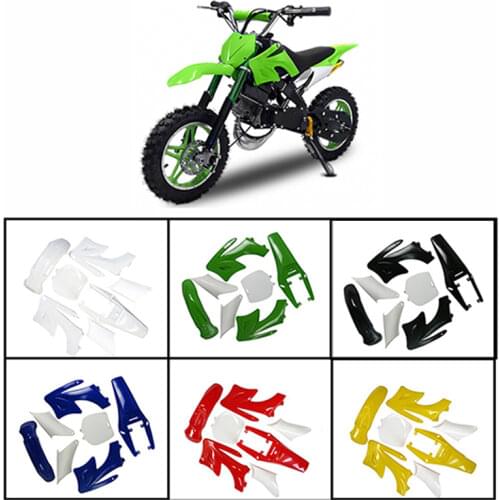 7 Pieces Plastic Fender Fairing Body Kits For 47cc 49cc Chinese 2 Stroke Apollo Orion Mini Dirt Bike