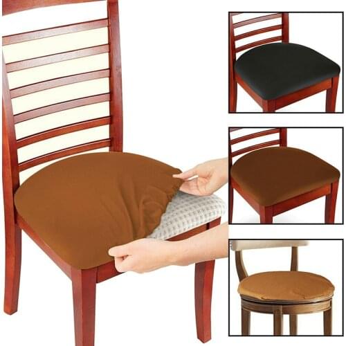 Removable Spandex Stretch Elastic Chair Hood Seat Covers Dining Room Wedding Banquet Chair Covers Decor Washable Slipcover