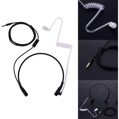 1pin 3.5mm Throat Mic Microphone Covert Acoustic Tube Earpiece Headset For Samsung/HTC/LG/Blackberry/MOTORO Smart Phone Earpho
