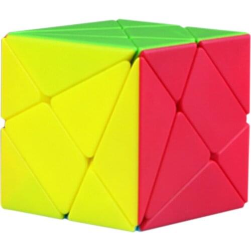 2019 Qiyi Axis Skewcube Cube Magic for Kid Adult Playing Birthday Present Gift Black Sticker Stickerlesss