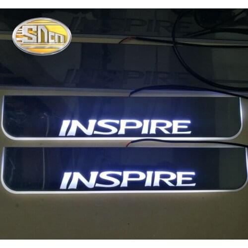 4PCS Acrylic Moving LED Welcome Pedal Car Scuff Plate Pedal Door Sill Pathway Light For Honda Inspire 2003~2016