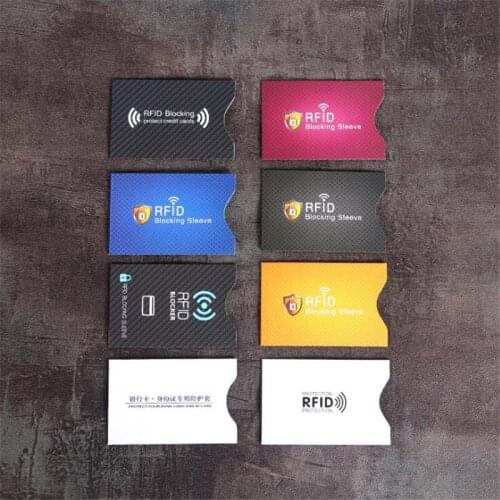 5Pcs Anti Theft for RFID Credit Card Protector Blocking Cardholder Sleeve Skin Case Covers Protection Bank Card Case