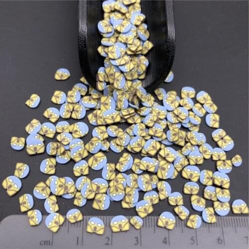 50g Halloween Screamer Ghost Polymer Clay Sprinkle For Kids Diy ,Soft Clay For Craft Clay/Scrapbook Decoration DIY,Filler