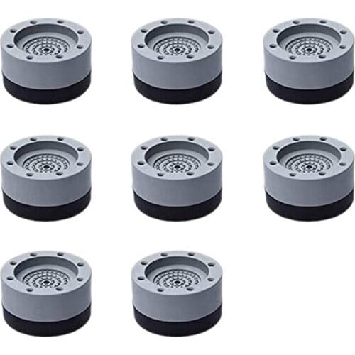 8 Pcs Shock And Noise Cancelling Washing Machine Support, Washing Machine Anti Slip Feet Pads, Anti-Vibration