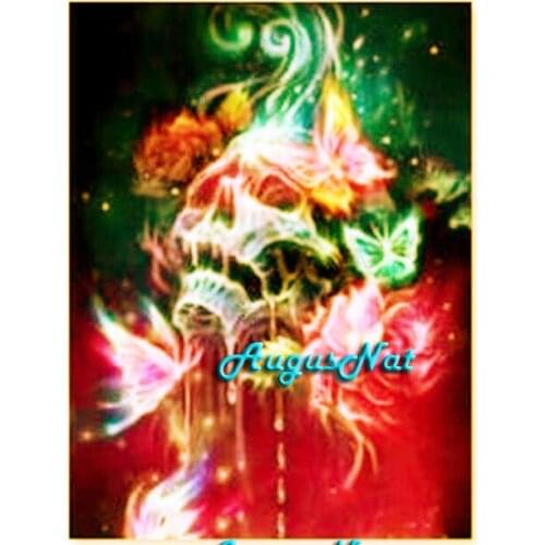 Skull diamond painting full drill halloween wall art decal diamond dots scenery diamont draw stickers paint with diamonds gift