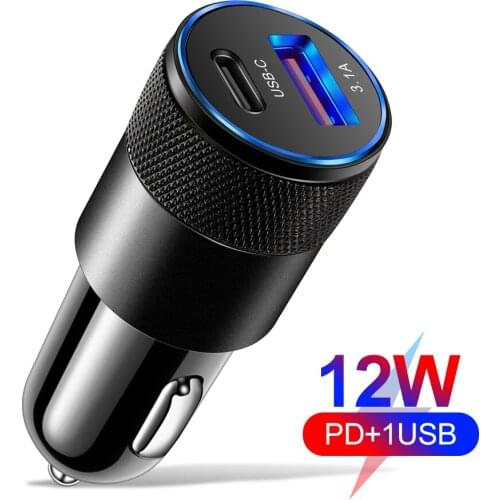 15W USB Car Wireless Charger PD Aluminum Alloy Cigarette Lighter Adapter 3.1A Mobile Fast USB Charger for iPhone Xiaomi samsung