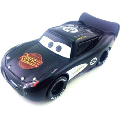 Disney 100% Original Pixar Cars Diecast 1:55 Black Lightning McQueen Alloy Toys Car For Children Loose Brand New In Stock