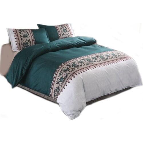 Home Textiles Solid color bed linens luxury Bedding Sets Simple bedclothes family Duvet Cover set Quilt cover Queen king size