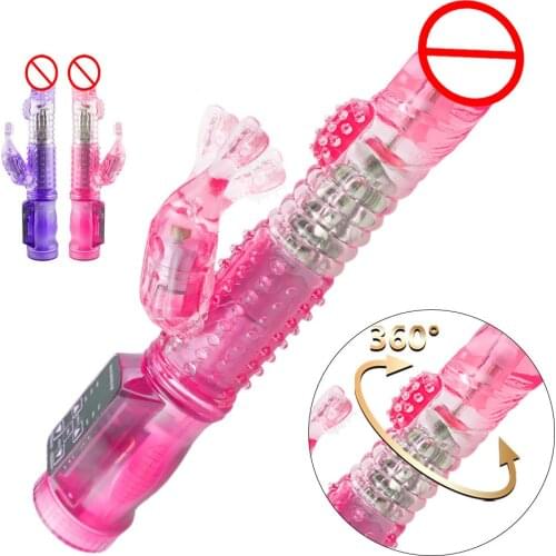 Dildo Vibrator Silicone Sex Toy for Women Clitoral Masturbator massager Adult Double Vibrator Rabbit Vibrator